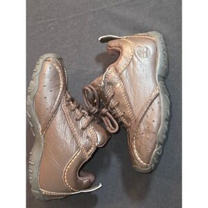 Timberland‎ Brown Leather Casual Shoes Toddler Kid Size 8.5M Lace Up Padded